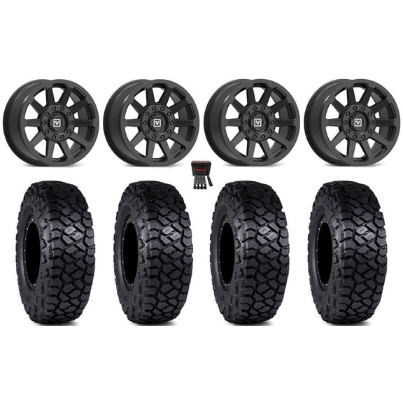 Valor V02 14" Wheels Black 30" Intersect Tires Polaris RZR XP 1000 / PRO XP / Ranger XP 900/1000
