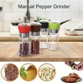 thumbnail image 4 of Anvazise Portable Manual Hand Twist Pepper Mill Spice Salt Grinder Kitchen Grinding Tool Brown One Size, 4 of 13