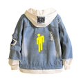thumbnail image 1 of Trendy Billie Eilish Peripheral Hoodies, Spring And Autumn Men's Hoodies, Fake Two Coats, 1 of 5