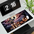thumbnail image 3 of Spooky Halloween Night Witch Brussels Griffon Glowing Pumpkins Desk Mat Full Keyboard Mouse Pad Griff Dog Lover Large Mousepad - 12015, 3 of 5