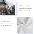 thumbnail image 4 of 3 Piece Bath Towels Set, Super Soft Absorbent Cute Cat Towels for Bathroom Gym Spa Hotel Decor Wash cloth, 4 of 7