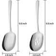 thumbnail image 2 of Arboraoe Ustensiles de Service en Acier Inoxydable 304, Comprend 2 Cuillères de Service et 2 Cuillères à Fentes, Ensemble de Cuillères de Service, Lavable au Lave-Vaisselle (2 Cuillères de Service et 2 Cuillères à Fentes), 2 of 5