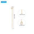 thumbnail image 2 of Unique Bargains 20mm Open Eye Pins, 150Pcs 21 Gauge Metal Head Pins Needles, Light Gold, 2 of 6