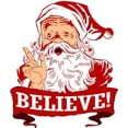 thumbnail image 2 of CafePress - Believe In Santa Claus -  Round Wood Ornament 4", 2 of 2