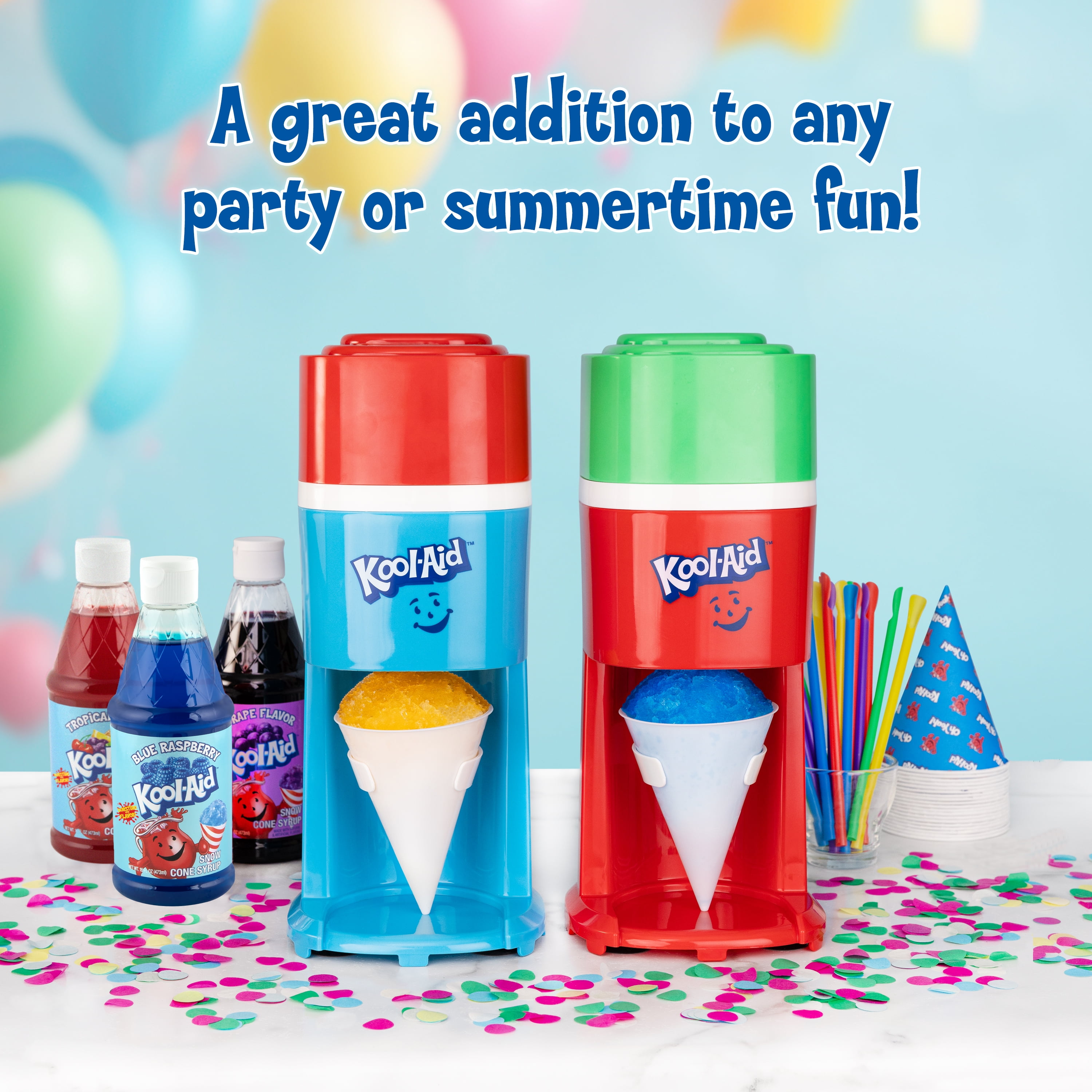 Kool-Aid Blue Raspberry Snow Cone Syrup, 16 fl oz Bottle