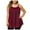 Red1, variant on Diufon Plus Size Tank Tops for Women Summer Casual Loose Camisole Pleated Sleeveless Top with Beaded Strap