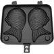 thumbnail image 3 of Molde Antiadherente Para Waffles De Pastel Con Molde De Acero Inoxidable En Forma De Pez De 2 Caras,11 Feliz Sencillez, 3 of 5