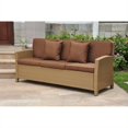 thumbnail image 1 of Pemberly Row Patio Sofa in Honey and Dark Chocolate, 1 of 2