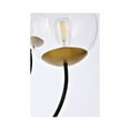 thumbnail image 6 of Lennon 31.5 inch pendant in black and brass with clear shade, 6 of 8