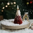 thumbnail image 1 of Fiudx Vela para Árbol de Navidad, Cera de Soja Aromática, Vertida a Mano, Decoración Invernal, Adorno Festivo para La Mesa, Ideal para Regalar En Navidad y Hanukkah., 1 of 5