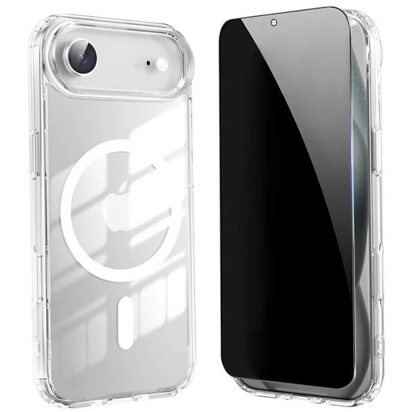 Funda de teléfono transparente TSEHHOL para iPhone 17 Air con pantalla de privacidad
