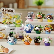 HZLKADAQ Micro-Particle Building Blocks Toy Dessert Animal Series Cute Pet Fox Panda Beagle for Children 8+ Years Old 1 Pack