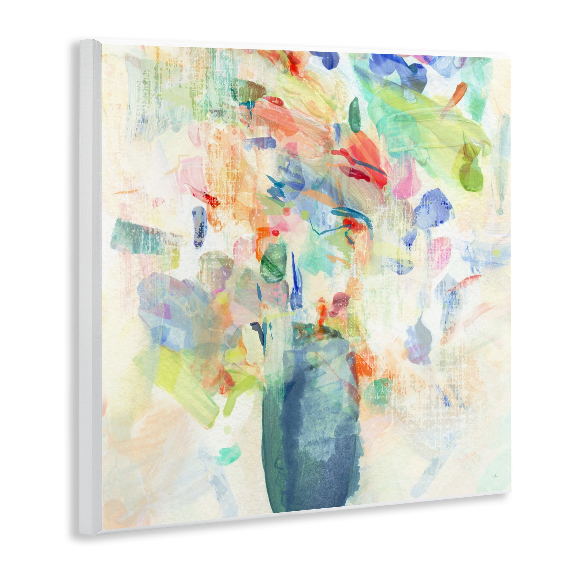 Stupell Industries Summer Flowers Brushstrokes Wall Plaque Art, design by Susan Jill