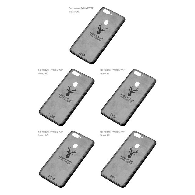 Seitruly Funda de teléfono TPU Funda para smartphone Protector de teléfono móvil a prueba de golpes, reemplazo para P40 Lite/Y7P/Honor 9C, gris No.16 5piezas