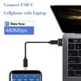 thumbnail image 3 of USB Male To Type-c Female Mini type-c adapter; USB Adapter Laptop USB-a Plug To USB-c Port Portable Converter, 3 of 9