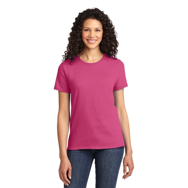 Camiseta básica Port & Company LPC61 para mujer Sangría 4XL