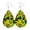 Day Green, variant on Women Fashion ST. Patrick's Day Green Drop Shape Printing Earrings Ear Studs