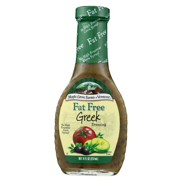 PACK OF 3Maple Grove Farms Fat Free Salad Dressing Greek 8 oz