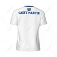 thumbnail image 3 of Exclusive design Saint Martin Flag Grain 3D Printed Men For Running Bike Soccer Tennis Fitness Sports tshirt Mesh Short T-shirt, 3 of 12