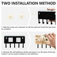 thumbnail image 3 of Mother's Day Kitchen Mail Holder Organizer Wall Mount with Shelf Key Holder Key Rack with 5 Key Hooks for Wall Decorative, 3 of 6