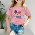 thumbnail image 2 of TZEWGL Tops For Newborn Short Sleeved Independence Day Printed Crewneck Blouse For Newborns size 8-9T, 2 of 4