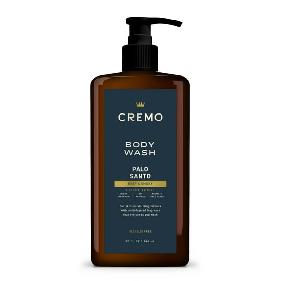 Cremo Men's Body Wash, Palo Santo, 32 fl oz