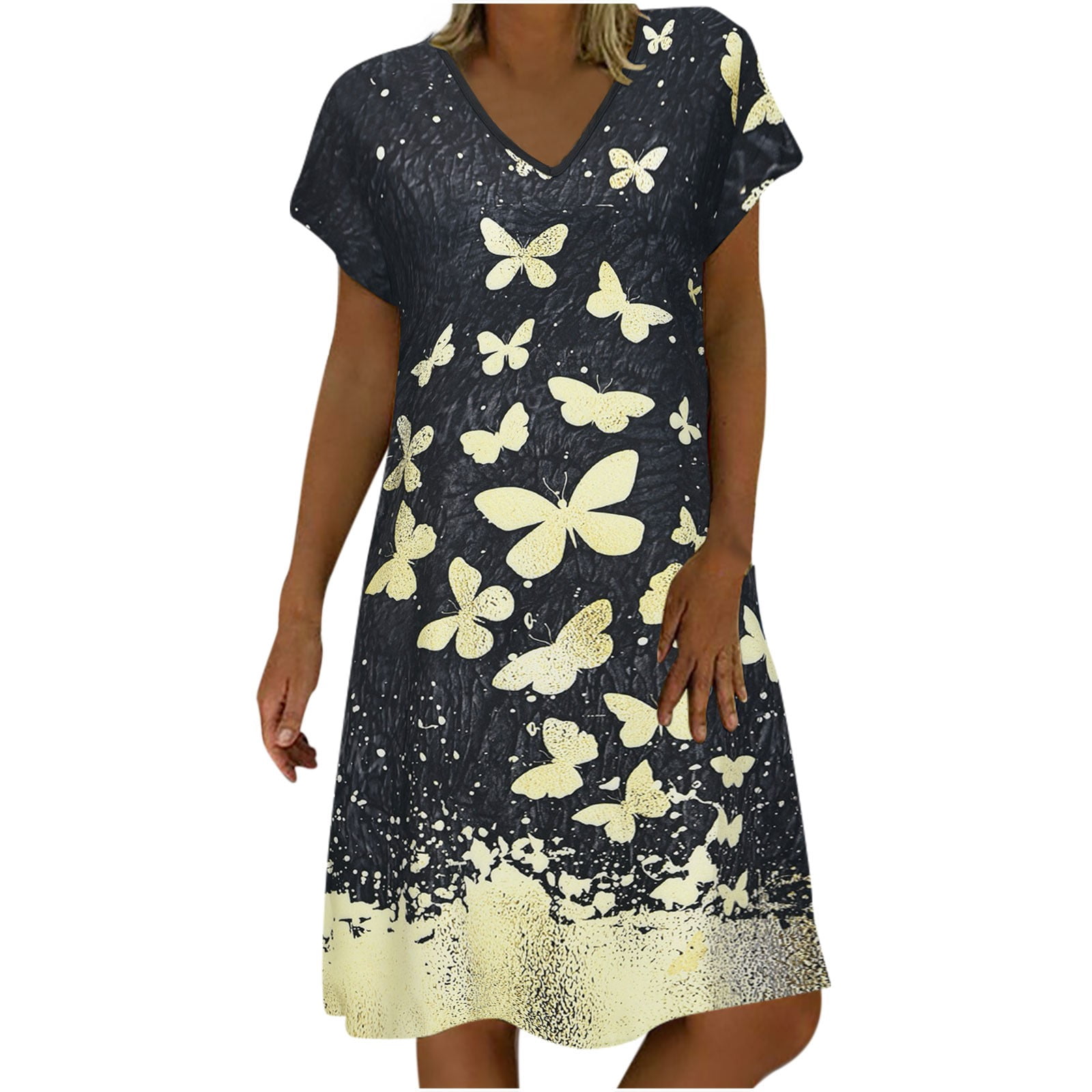 HONHUZH Womens Clearance Summer Dresses 