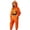 Z38-Orange, variant on YUEHUA Adult Halloween Cozy Onesie, Men Women Unisex Hooded Zipper Jumpsuit, Orange Pumpkin Face Print Relax Loungewear for Couple Indoor Wear