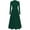 Dark Green, variant on PRETTYGARDEN Long Sleeve Dress for Women Fall Eyelet Mock Neck A Line Elegant Classy Maxi Wedding Guest Dresses Pockets