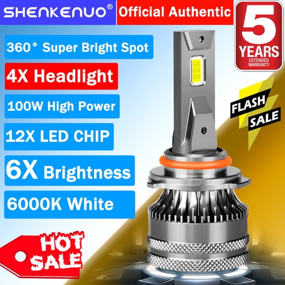 FZPJJNB For Chevy Silverado 1500 2007-2015 2019-2021 LED Headlights Bulbs High Low Beam White V15QC