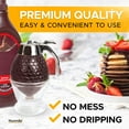 thumbnail image 4 of Hunnibi Glass Syrup Dispenser for Pancakes - No Drip Honey Dispenser Glass - Syrup Bottle 8 oz, 4 of 6