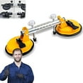 thumbnail image 4 of Countertop Alignment Clamps, Suction Tool for Flooring, Laminate Floor Gap Repair Tool, Adjustable Granite Seam Setter with Vacuum Suction Cups for Granite, Marble, Stone, Slab (Yellow), 4 of 7