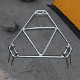 thumbnail image 3 of Outdoor Campfire Grill Stand Camping Tripod with Foldable Legs Camp Rack Cooking Tripod for Camping Cooking Accessories, 3 of 9