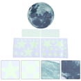 thumbnail image 3 of 1 juego de pegatinas de pared fluorescentes de estrellas luminosas de 30 cm para dormitorio infantil., 3 of 5