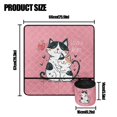 thumbnail image 5 of HELLHERO Cat Love Mom Sewing Machine Mat Storage Bag Easy to Clean Waterproof Fabric Polyester for Most Sewing Machine Table, 5 of 5
