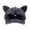 Black, variant on Y2K Cat Ear Baseball Cap with Detachable Sunglasses, Vintage Washed Adjustable Pilot Inspired Sun Hat for Women Men, Front Press Stud Cat Ear Cap for Festival Beach Streetwear Outdoor Navy