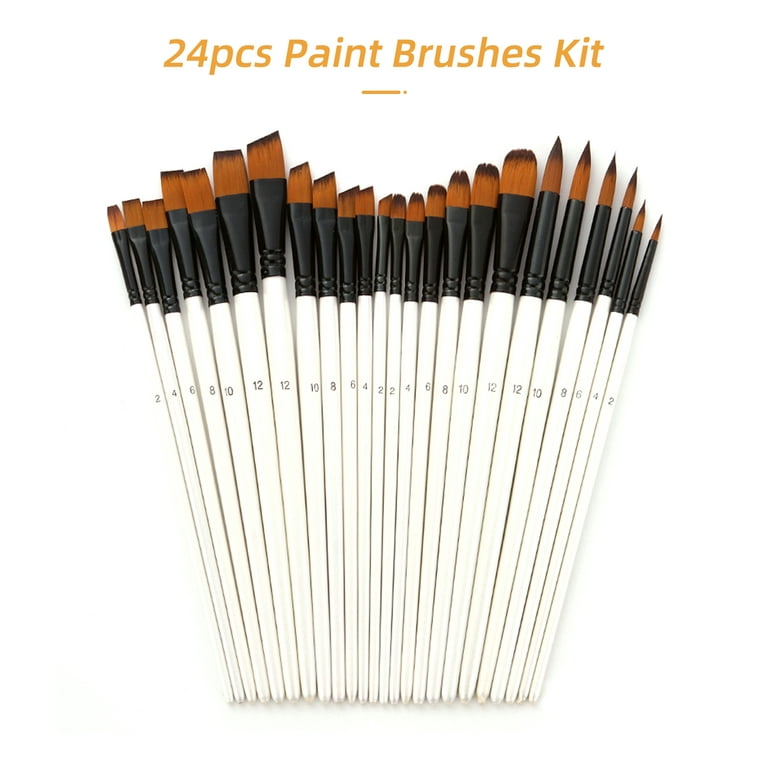 24pcs water based nylon real brush