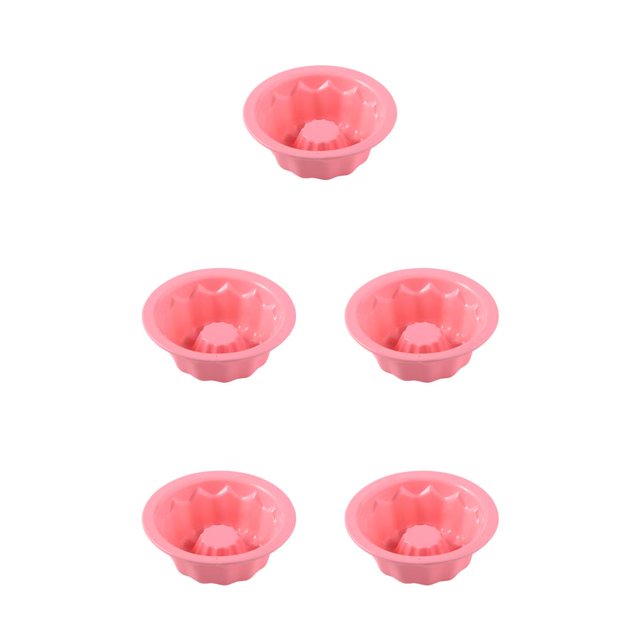Kearding Molde estriado de silicona para hornear, molde para hornear calabaza, Mousse, postre, revestimientos para magdalenas, Type2 NO2