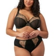 thumbnail image 5 of Elomi Teagan Matching High Leg Brief (302653),XL,Black/Almond, 5 of 6