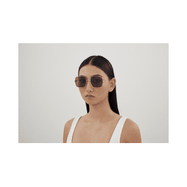 サングラス GUCCI Gucci - GG1195SK - 001 gold gold grey GG1195SK-001 Sunglasses, Gold/Grey – Punch Clothing