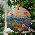 thumbnail image 2 of Wildflowers Sun catcher, Sunset Ornament Style Window Hangings, Wall Decor, Housewarming Gift, Home Decor, Window Hanger, 2025, Holiday Decoration, 2025, Seasonal Holiday Decor,, 2 of 5