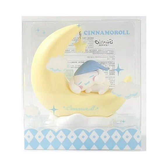 Genuine Cute Sanrio Kuromi Cinnamoroll Crescent Beautiful Dream LED Light-emitting Ornaments Cute Night Light Children's Gift