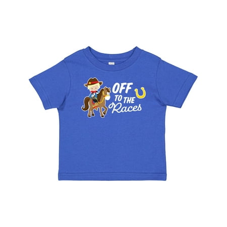 

Inktastic Off to the Races with Cowboy on Horse Boys Baby T-Shirt