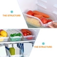 thumbnail image 3 of 2 contenedores de almacenamiento para refrigerador, cajas transparentes para frutas y verduras., 3 of 5