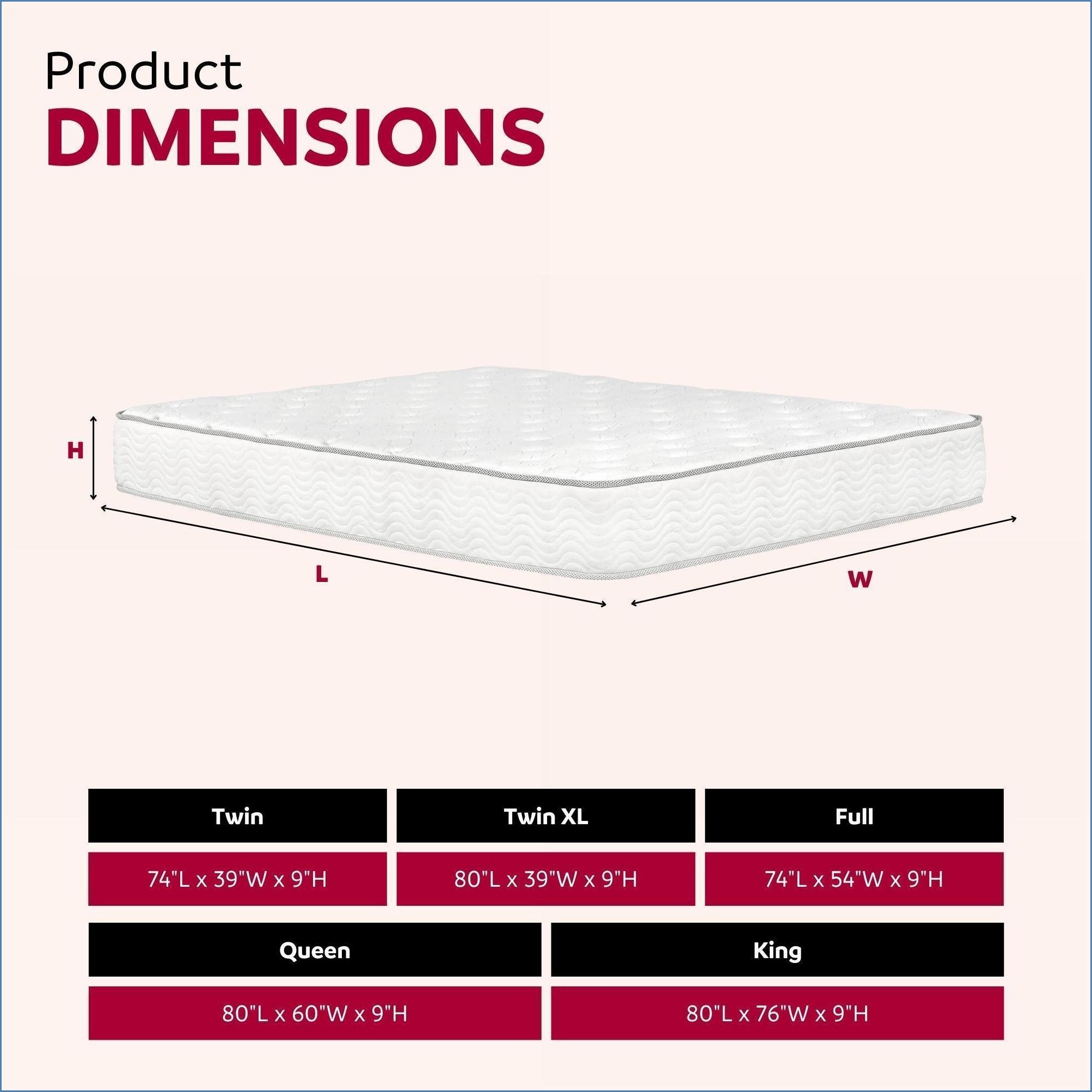 Mattresses King Size Medium Firm Pocket Coil Bed in a Box Mattress | White | Polyester