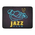 thumbnail image 1 of YUSDECOR Bar Band Jazz Neon Light Glowing Bright Saxophone with Music Notes Sign Concert Billboard Rug Doormat Bath Mat 23.6x15.7 inch, 1 of 1