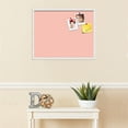thumbnail image 3 of PinPix 28x22 Custom Cork Bulletin Board Pink Pastel Poster Board Has a Fabric Style Canvas Finish, Framed in Pink Pastel, by ArtToFrames (PinPix-1813), 3 of 5