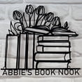 thumbnail image 2 of Handmadetneonsign Book Flower Metal Wall Art Light, Flower Metal Sign Wall Decor, Flower Metal Decor, 2 of 4