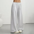 thumbnail image 2 of Women's Graphic Baggy Pants Drawstring High Waisted Baggy Sweatpants With Pocket Streetwear, 2 of 6