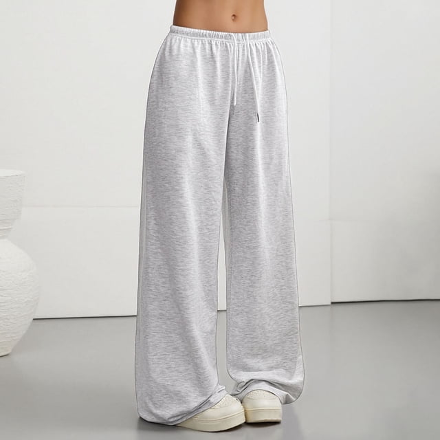 Pantalon Décontracté Polyvalent pour Femmes Taille Haute Ample pour Loisirs et Travail Prêt pour la Rue